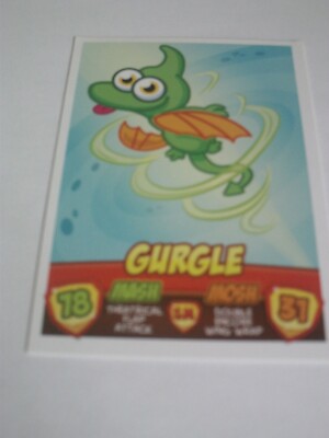 Moshi Monsters Mash Up Super Moshi Set 2 - ''Gurgeln'' Common Karte - Dinos