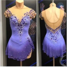 ice figure skating competition dress Gymnastics costume dance Dress dyeing