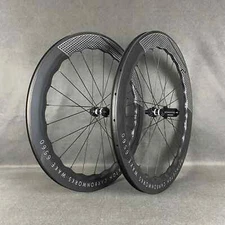 700C Road Bicycle Carbon Wheelset Disc Brake with Clincher/Tubular/Tubeless Hub