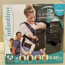 Infantino Flip Advanced 4-in-1 Carrier - Ergonomic, convertible, face-in Grey
