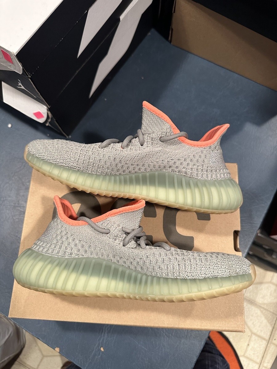Size 5 - adidas Yeezy Boost 350 V2 Desert Sage Orange Green FX9035