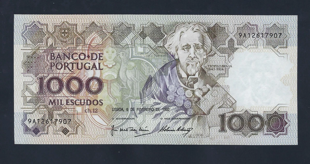 ◆ポルトガル 旧エスクード紙幣 1000 escudos◆ ポルトガル紙幣 旧紙幣エスクード - メルカリ