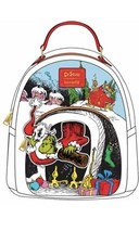 Loungefly Dr. Seuss The Grinch Chimney Thief Adult Womens Double Strap...
