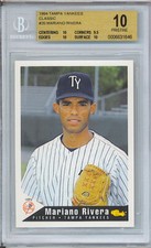 1994 TAMPA YANKEES CLASSIC MARIANO RIVERA #20 BGS 10 PRISTINE