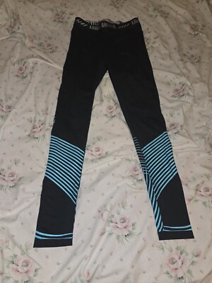 Labellamafia Leggings Black Teal Cut Tag READ 