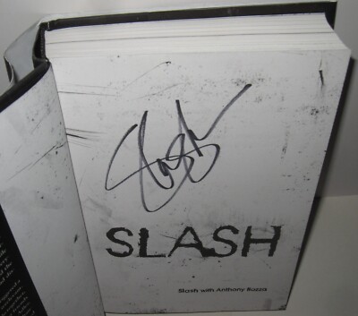 SLASH SIGNED BOOK GUNS N ROSES AUTOGRAPH VELVET REVOLVER ANTHONY