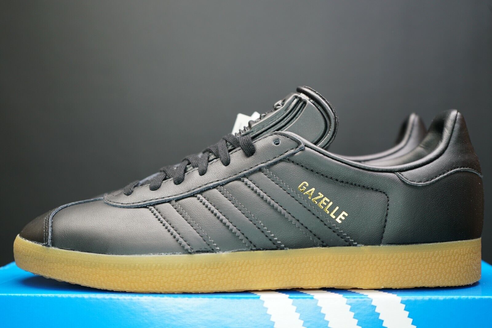 Adidas Gazelle Black Gum Trainers New DS Sneakers Shoes Sizes | eBay
