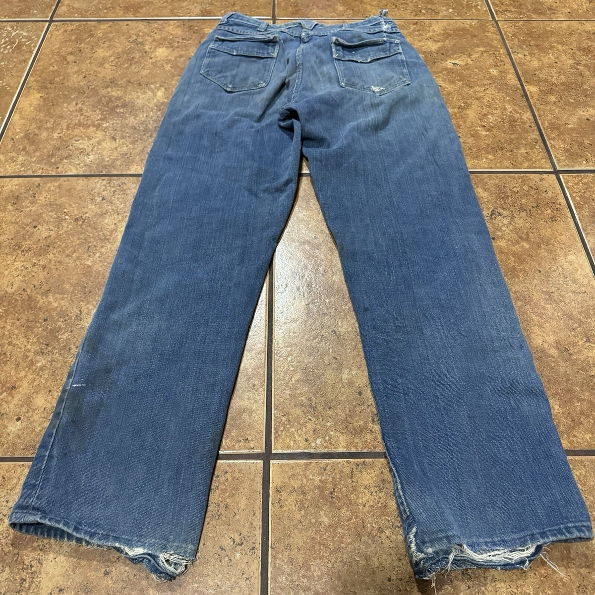 Vintage 50's Sears Roebuck Denim Jeans Selvedge Indigo 27x30 Vintage 50's Sears Roebuck Denim Jeans Selvedge Indigo 27x30