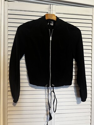 H&M Women s Size 4 Shirt Top Blouse Long  Sleeve Lightweight Jacket Fill Zip