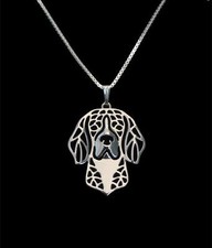 Beagle Hunting Dog Canine Collection Silver Tone Metal Pendant Necklace
