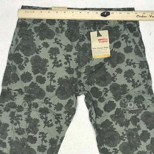Levis Pants Kids 16 Regular 28X28 Green Flora 511 Slim Cargo Tapered Leg NWT - Picture 11 of 11