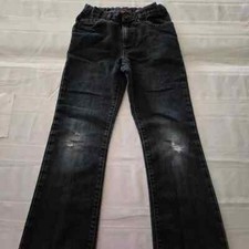 Boys Size 8 "PLACE" 5 Pocket Boot cut Distressed Blue Jeans