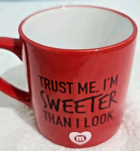 M&M Red "Trust Me, I'm Sweeter Than I Look" Coffee Mug 20 oz 2019 Valentine’s - Picture 6 of 8
