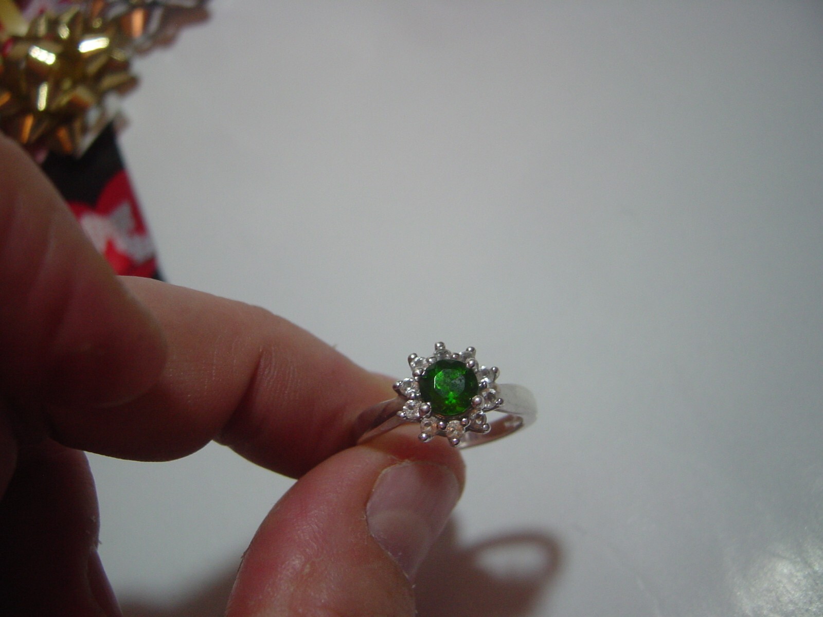 lovley solid Silver Ring-superb genuine chrome di… - image 13