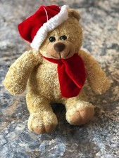  Cute Plush Christmas Teddy Bear With Santa Hat