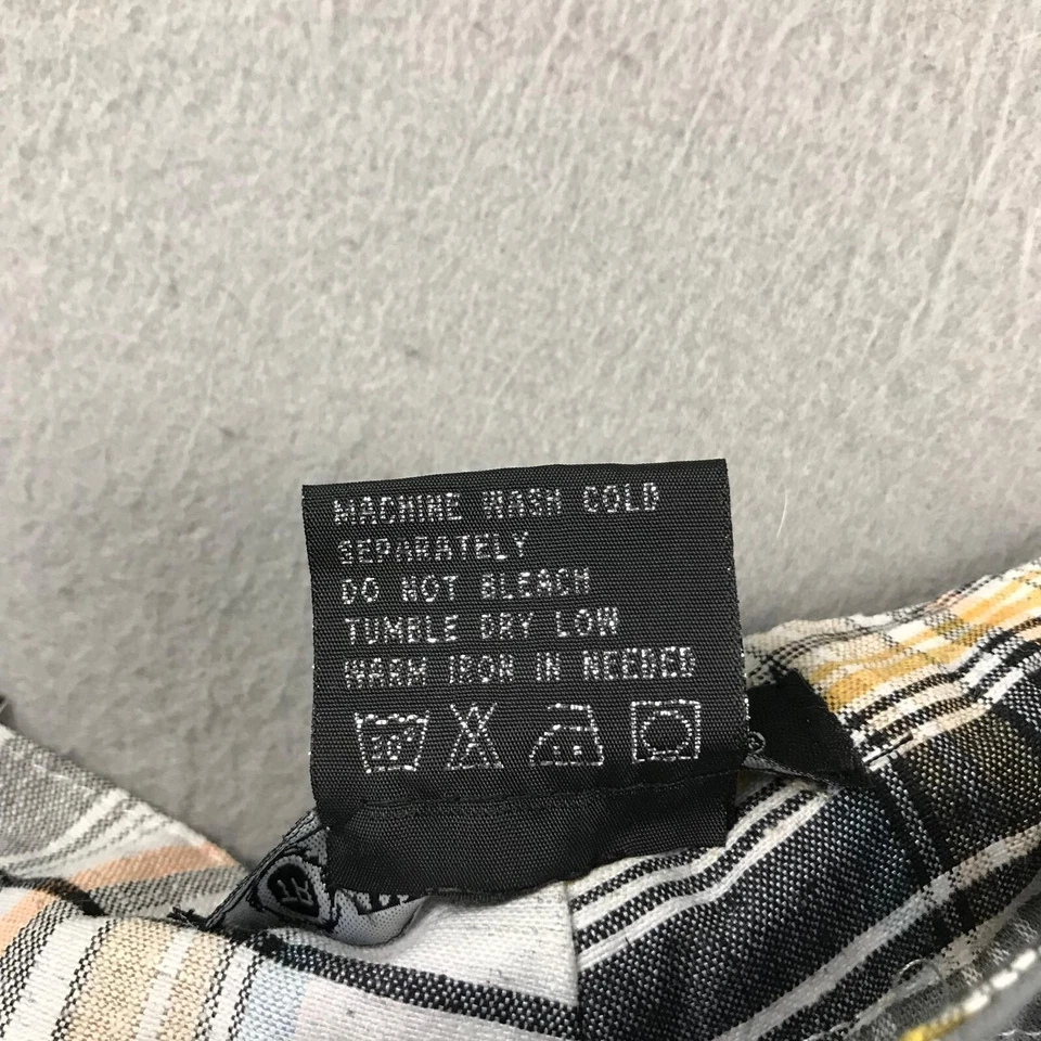 Shorts True Rock Masculino 34 Cinza Xadrez Algodão Frente Plana Carga Novo com etiquetas - Imagem 4 de 4