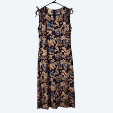 Disney Store Shift Tank Vestito Midi Topolino e Minnie Tg S Crociera Spiaggia Aloha