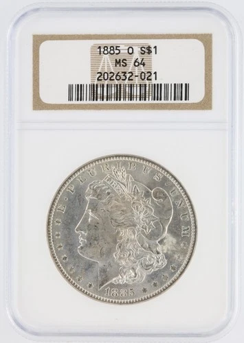 1885-O Morgan Silver Dollar NGC MS64 S$1 New Orleans Minted No Reserve