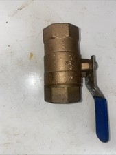 Nibco 1-1/4 Gwintowany pełny port Zawór kulowy Mosiądz Stary zapas Nowy Stary zapas Wyprodukowano w USA