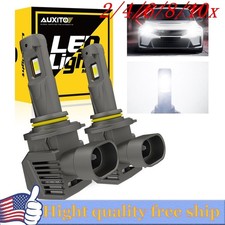 2/4X AUXITO HB3 9005 LED Headlight bulb White 40000LM Kit High Low Beam CANBUS