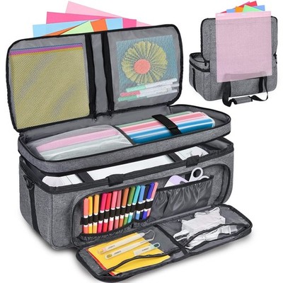 IMAGINING Carrying Case for Cricut Maker 3, Maker 4, Double-Layer Machine Bag...