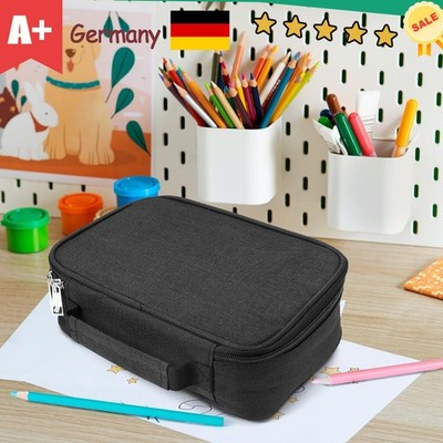 Federmappe Leder Federtasche Große Federmäppchen PU  Kapazität Bleistift Beutel