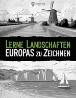 Zeichenbuch Landschaften Europa A4, Anleitung FüR AnfäNger, Zeichnen Lernen