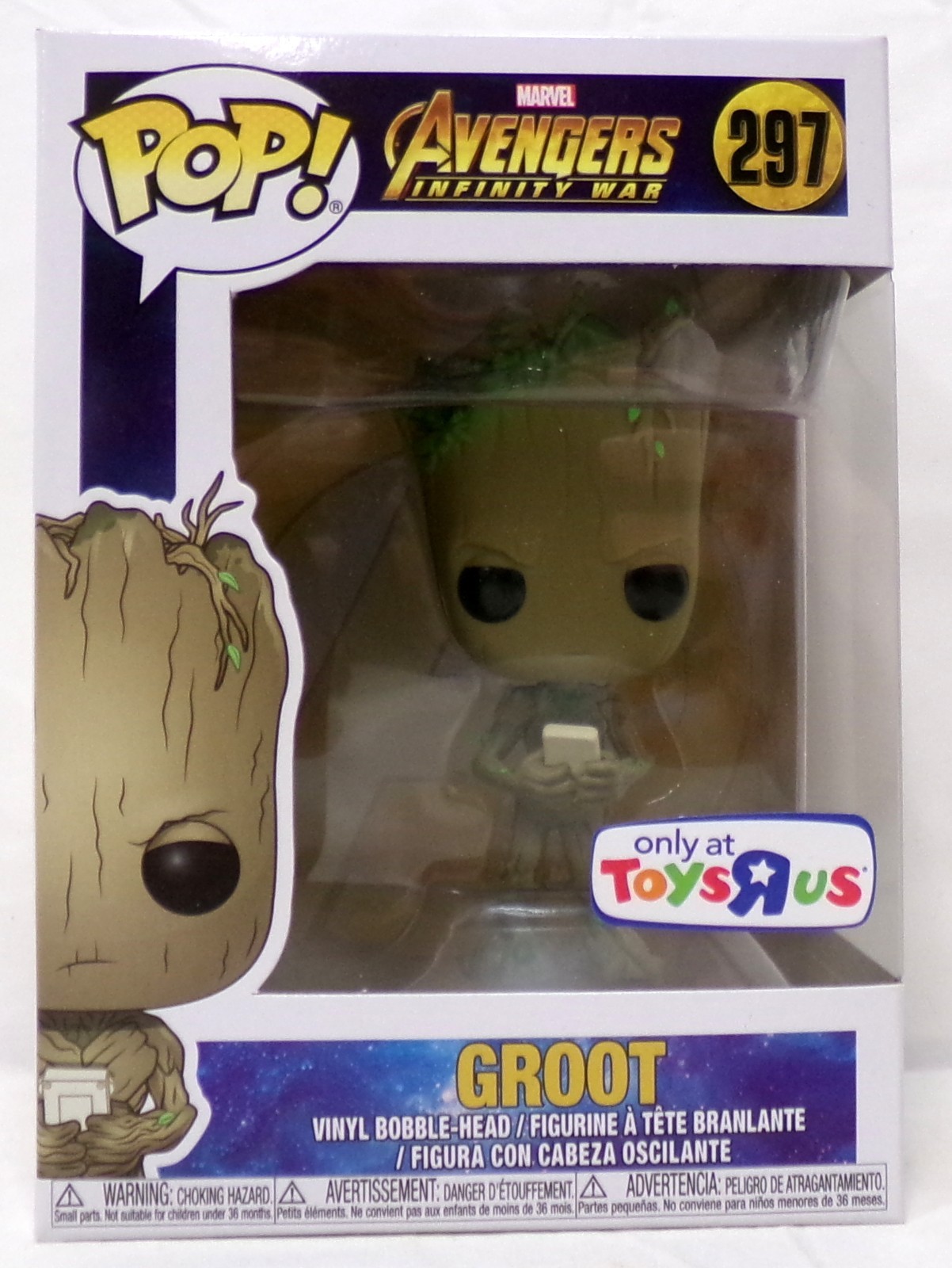 Sale Funko Pop! Avengers Infinity War 297 Groot Toys R Us Exclusive Vinyl Figure