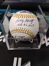 BOBBY SHANTZ AUTOGRAPHED SIGNED MLB BASEBALL W/TRI-STAR COA INSCRIPTION