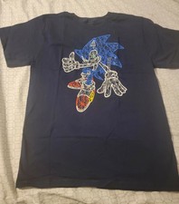 Sonic the Hedgehog kids XL Size 18-20 T-shirt E15 