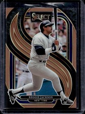 2025 Panini Select Reggie Jackson Premier Bronze Prizm #/125 Yankees