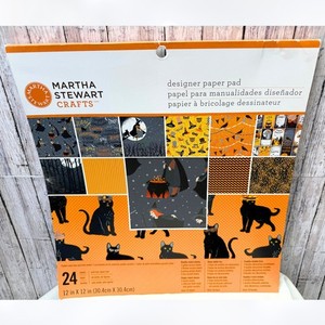 Martha Stewart ANIMAL MASQUERADE Halloween Cat 12x12 Cardstock Paper Pack