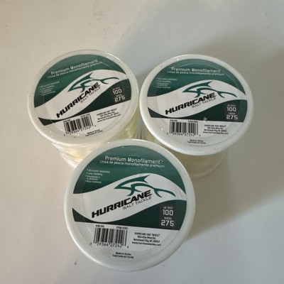 Hurricane HCM-100 Saltwater Monofilament Fishing Line 100lb 275yds Each 3 Pack