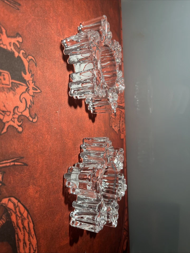 Yankee Candle Glass Cristal Copo de Nieve Té Luz Candelabros, Juego de 2 Foto 3 de 4