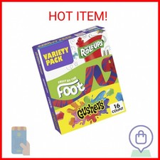 Fruit by the Foot Snacks Variety Pack - Fruit Roll-Ups, Gushers, Gluten Free Gum