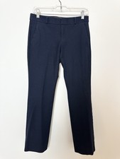 Banana Republic Logan Women Chino Pant Size 2S Black Flat Front Pockets Straight
