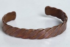 Vintage Braided Copper Cuff Bracelet
