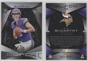 2024 Panini Black Rookies Sapphire /35 JJ McCarthy #134 Rookie RC