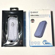 ORICO M.2 NVMe SSD Enclosure 40Gbps PCIe3.0x4 USB C Adapter for Thunderbolt 3/4