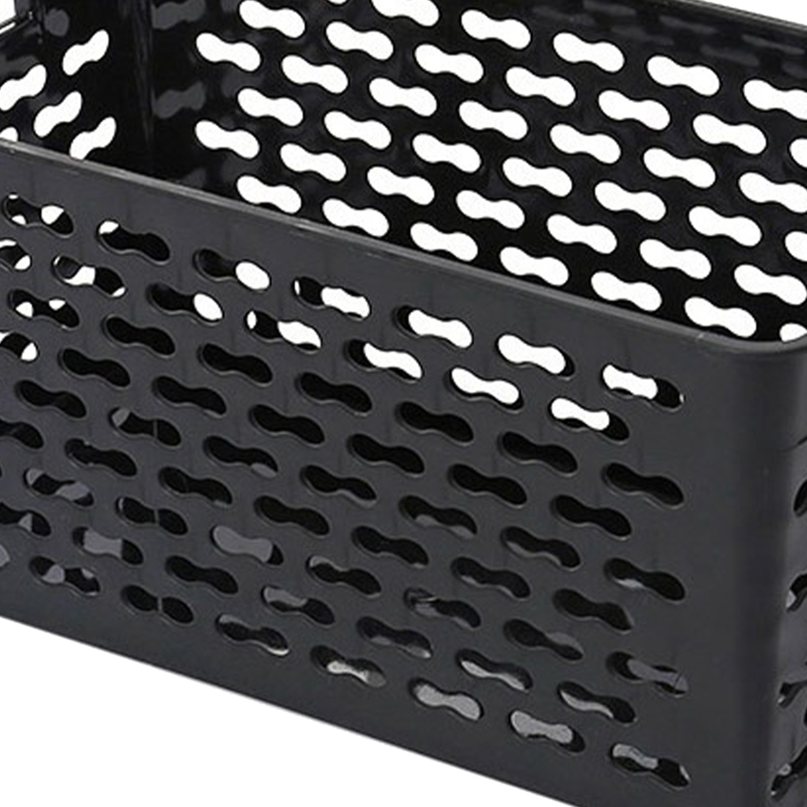 Multifunctional Plastic Storage Basket With Handle For Bathroom Organization Use
