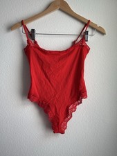 NWT Skims Fits Everybody Lace Cami Bodysuit in Cayenne, Size XS