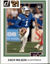 2021 Panini Chronicles Draft Picks Zach Wilson Pink #35 BYU Cougars