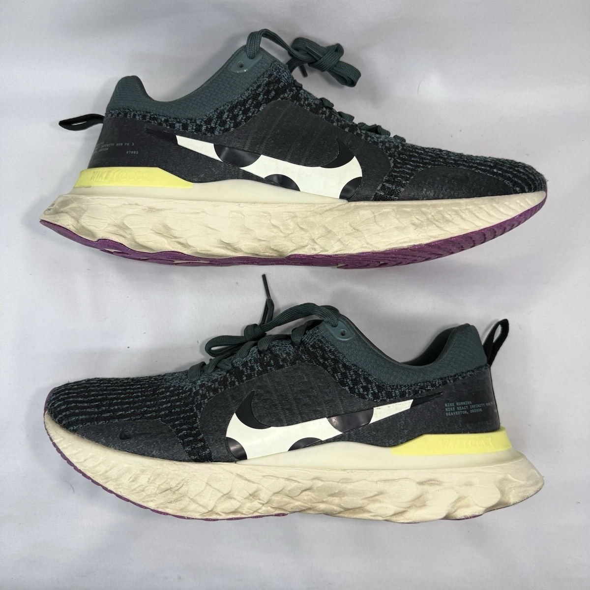 マ Nike React Infinity Run Flyknit 3 Mineral Teal Polka Dots for Sale