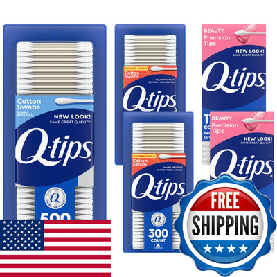Q-Tips Cotton Swabs Variety Pack Original Hygiene Shield And Precision Tips For