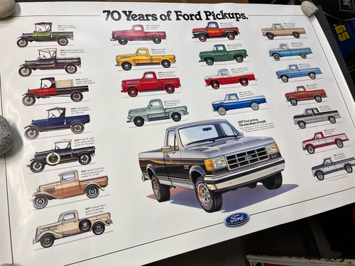PROMO Vintage 70 Years Ford F 150 Ranger Truck Poster 3ftx2ft Sign Dealership