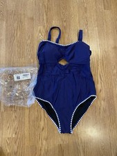 One Piece Women's Navy Bathing Suit Size XL- NWOT