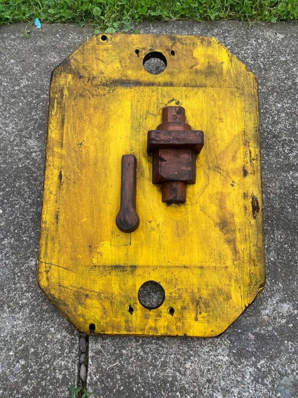 Early 1900s Wooden Factory Foundry Mold, 20x14 Inches