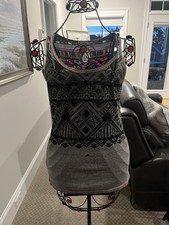 Aztec Print Curious Gypsy Women's Sleeveless top Size S Made in USA