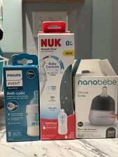 Variety Pack Of Baby Bottles Phillips Avent Nano baby Dr brown s 0 months