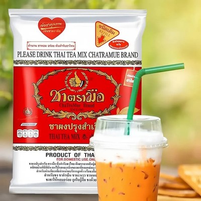 CHATRAMUE HAND BRAND No.1  AUTHENTIC THAI TEA MIX - 400G RED PACKET